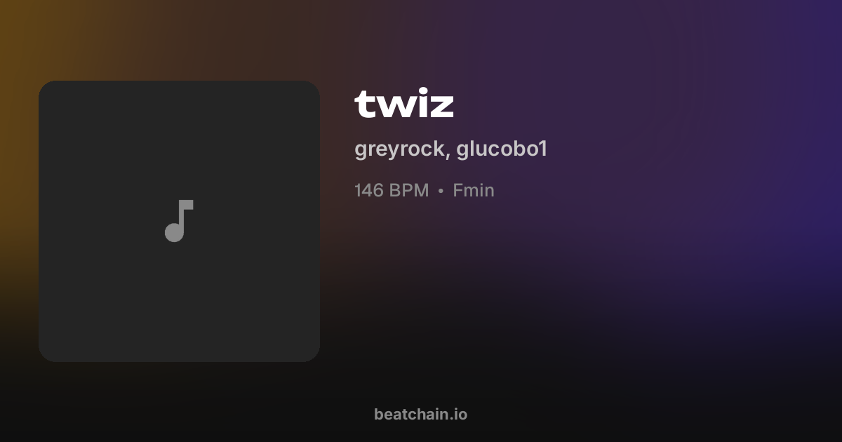 twiz, 146 BPM Fmin — бит от greyrock | BeatChain