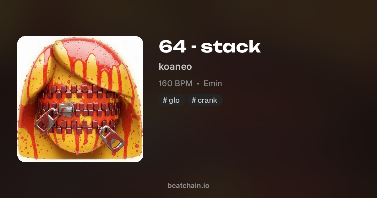 64 - stack, 160 BPM Emin — бит от koaneo | BeatChain