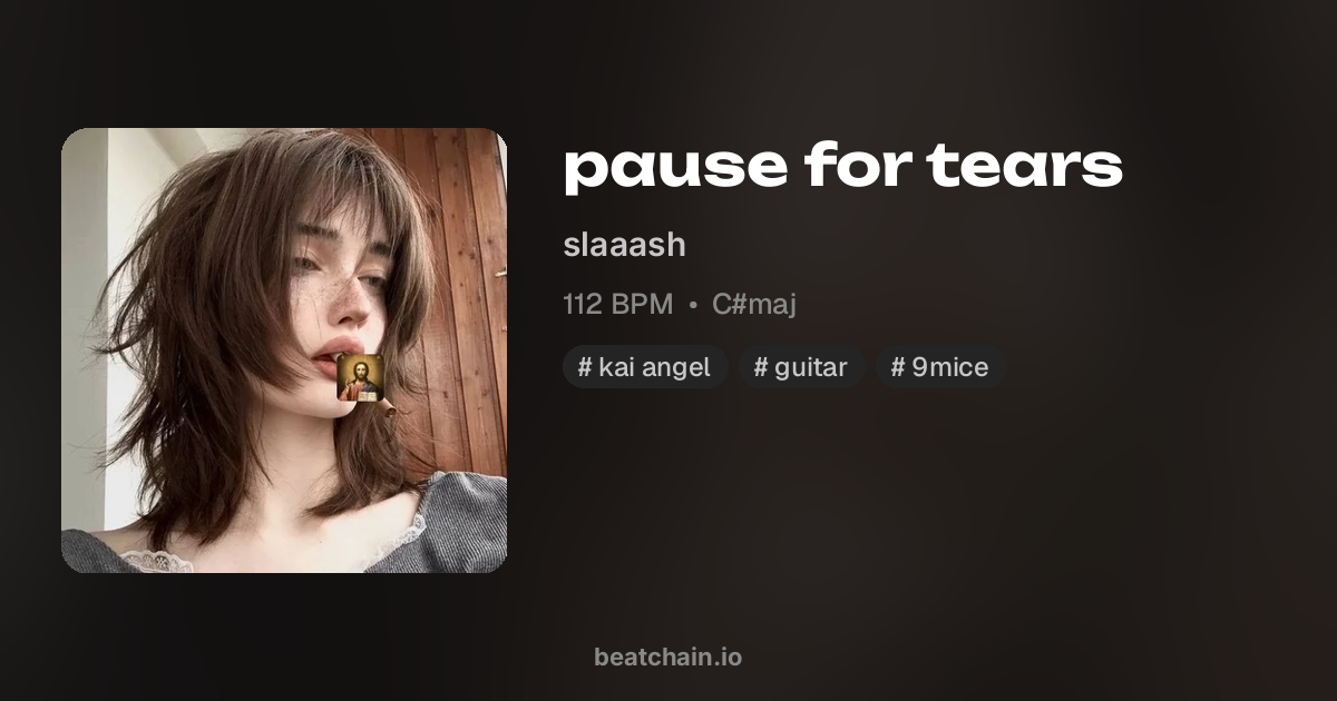 pause for tears, 112 BPM C#maj — бит от slaaash | BeatChain
