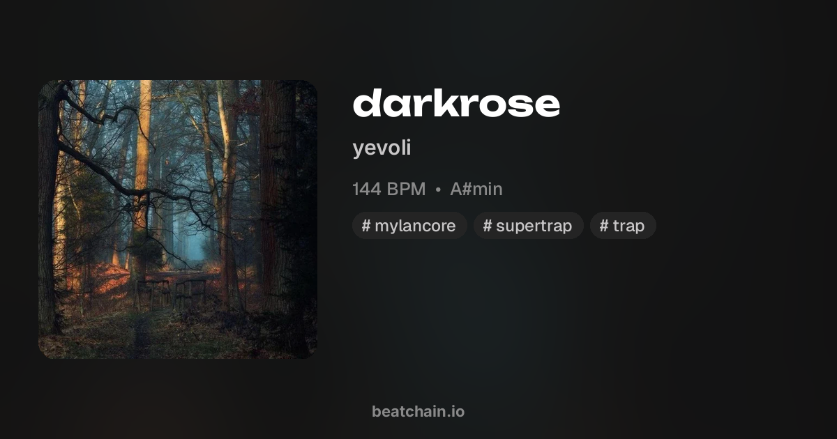 darkrose, 144 BPM A#min — бит от yevoli | BeatChain