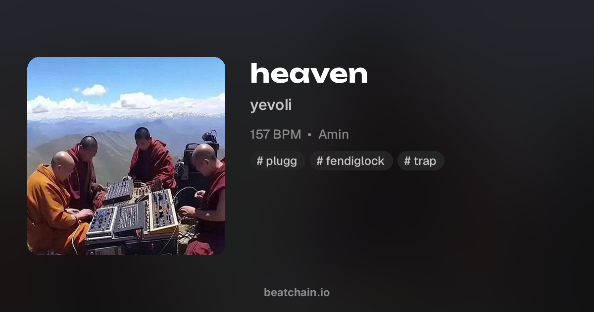 heaven, 157 BPM Amin — бит от yevoli | BeatChain