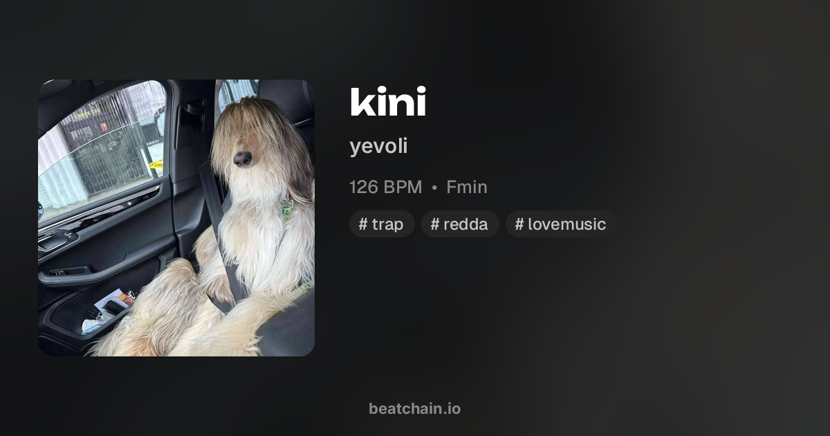 kini, 126 BPM Fmin — бит от yevoli | BeatChain