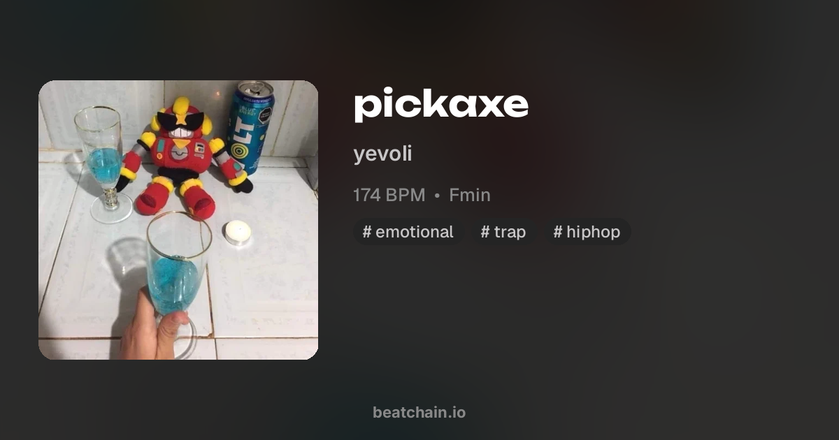 pickaxe, 174 BPM Fmin — бит от yevoli | BeatChain