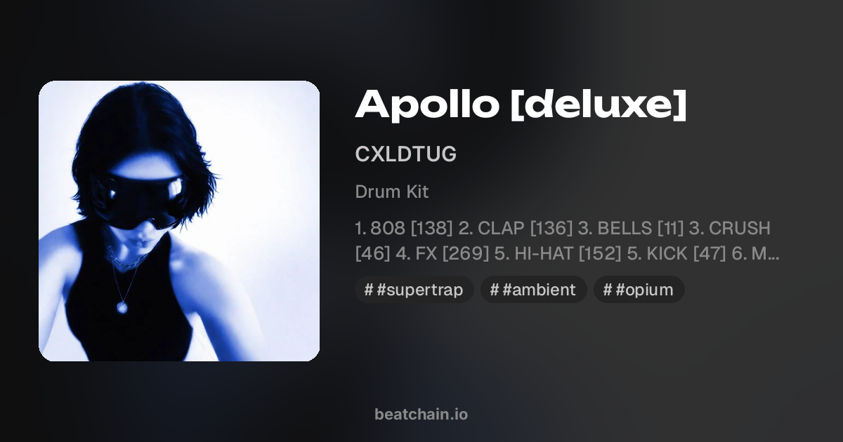 Apollo [deluxe] — drum kit от CXLDTUG | BeatChain