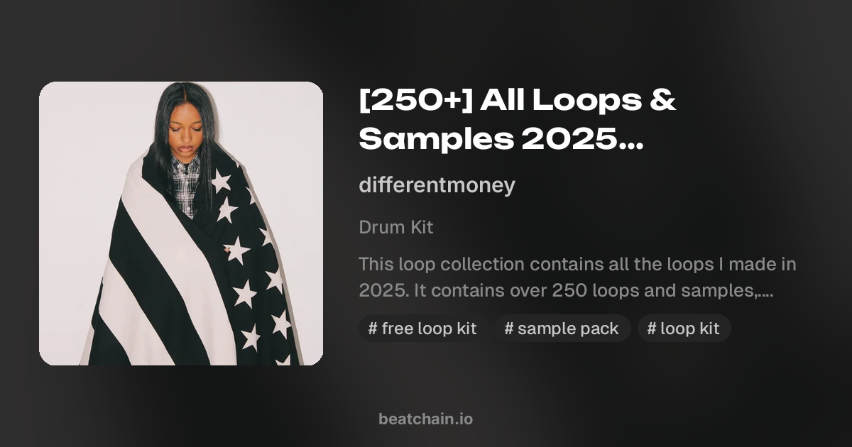 [250+] All Loops & Samples 2025 (Collection) @differentmoney — drum kit ...