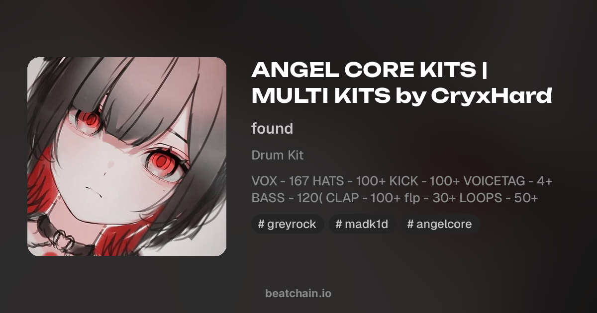 ANGEL CORE KITS | MULTI KITS by CryxHard — drum kit от found | BeatChain