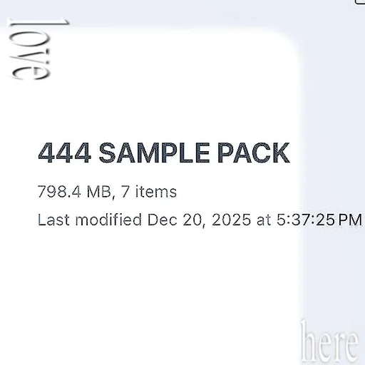 444 SAMPLE PACK