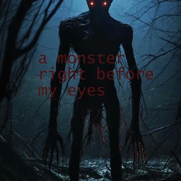 a monster right before my eyes